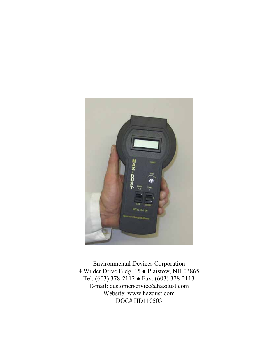 SKC Limited Haz-Dust I User Manual | 12 pages