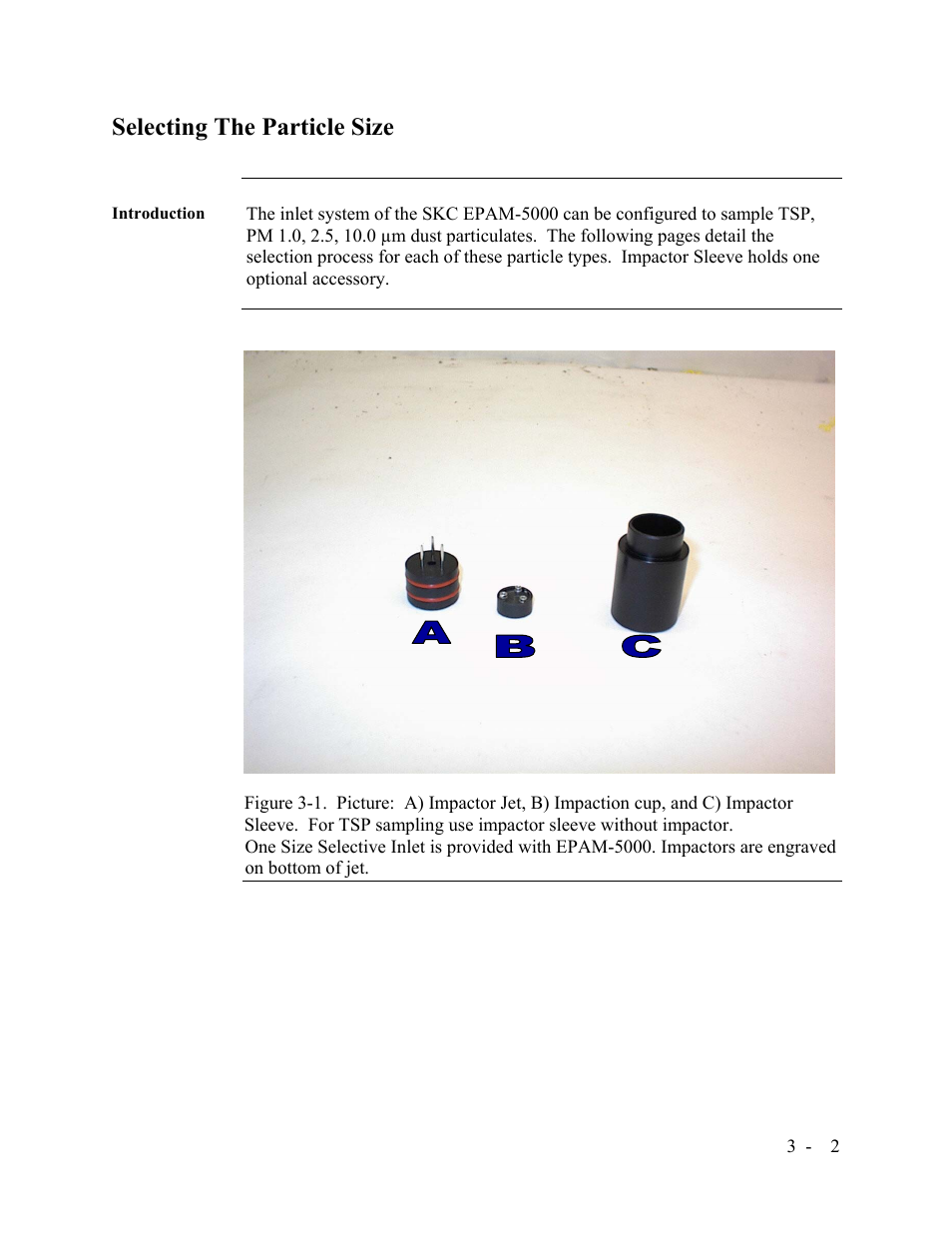 Selecting the particle size | SKC Limited EPAM-5000 User Manual | Page 27 / 90
