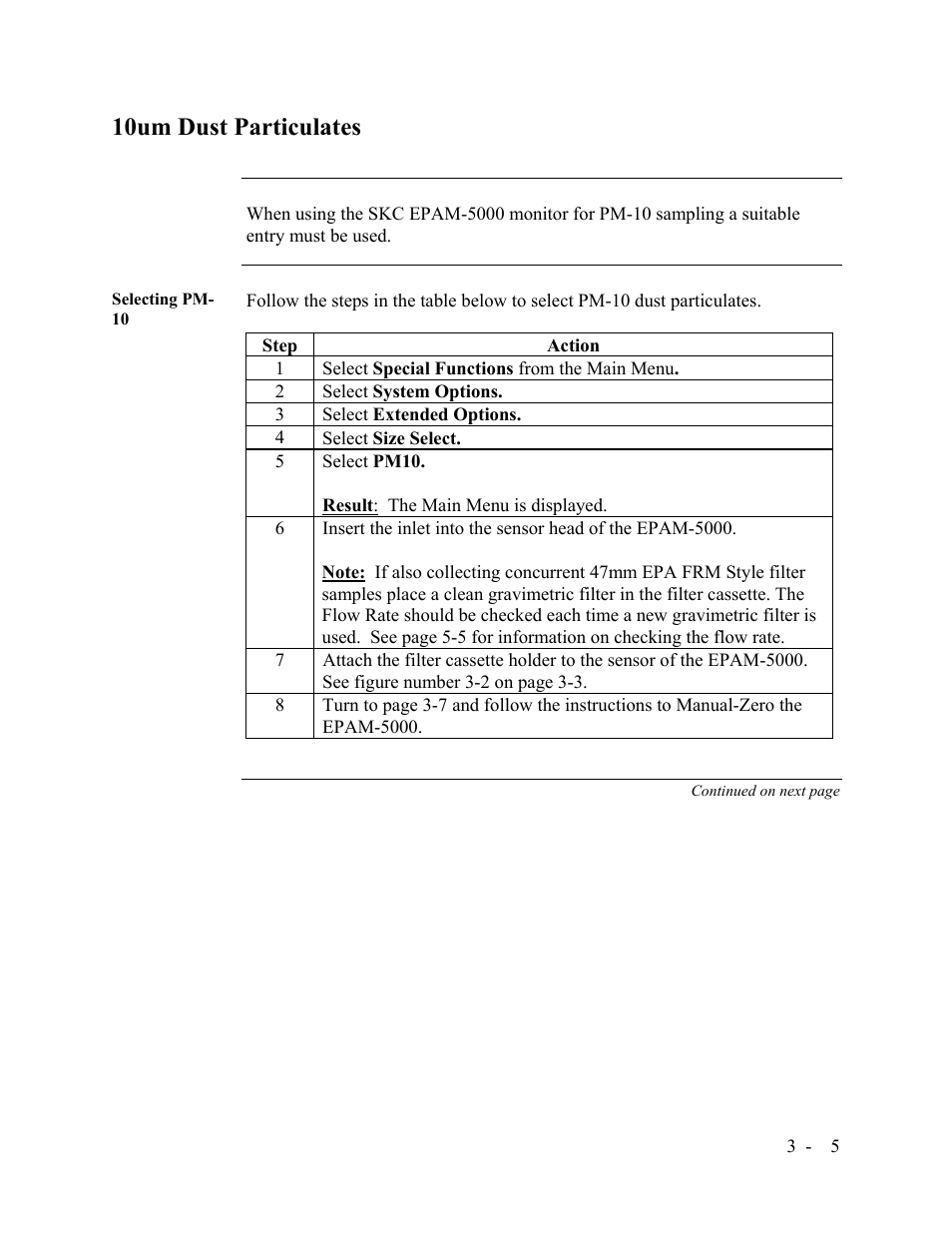 10um dust particulates | SKC Limited EPAM-5000 User Manual | Page 30 / 90