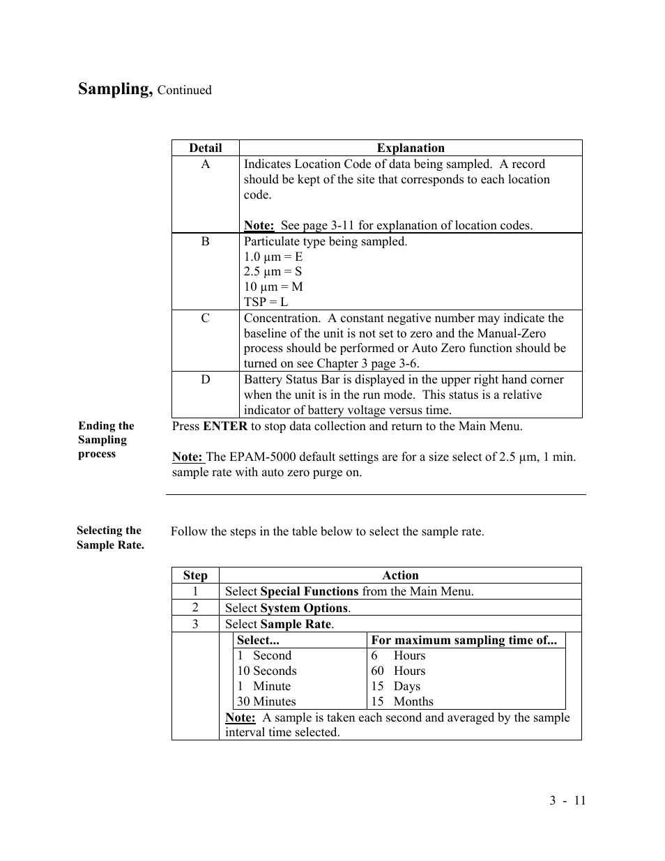 Sampling | SKC Limited EPAM-5000 User Manual | Page 36 / 90