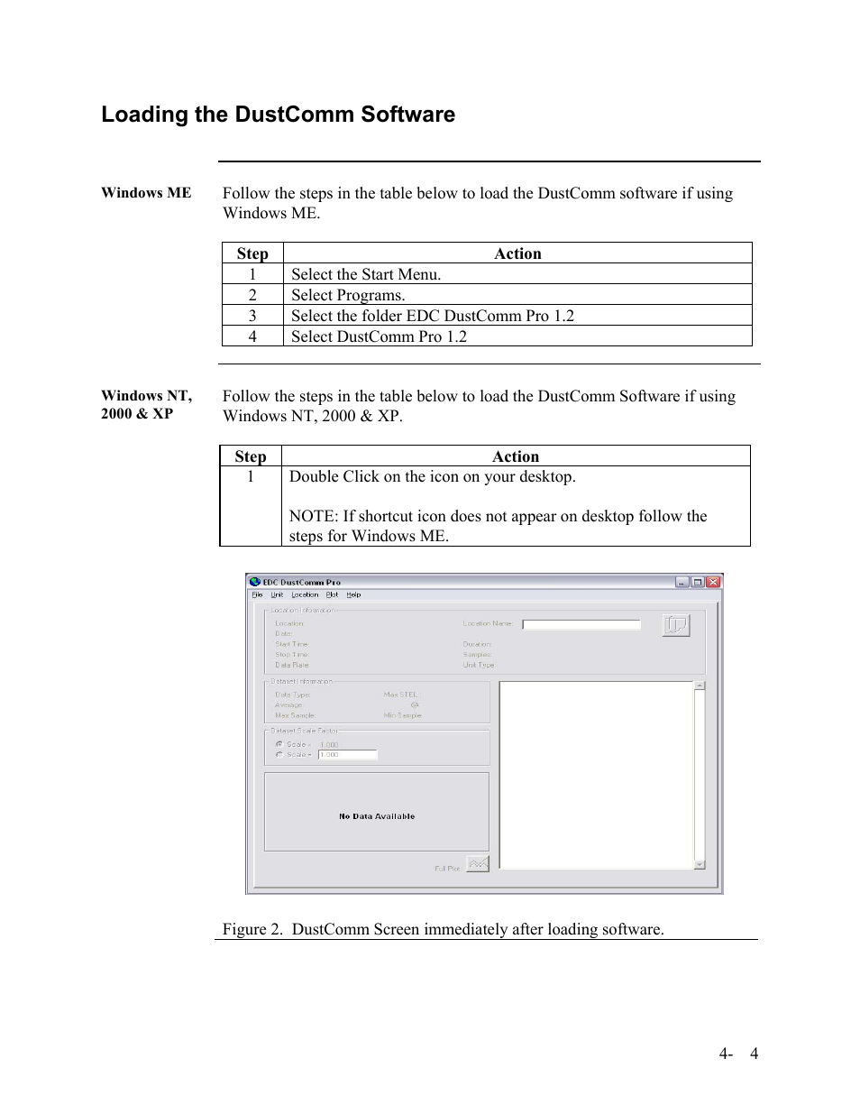 Loading the dustcomm software | SKC Limited EPAM-5000 User Manual | Page 43 / 90