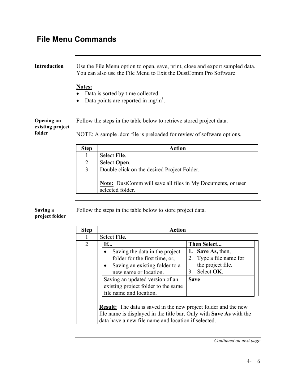 File menu commands | SKC Limited EPAM-5000 User Manual | Page 45 / 90