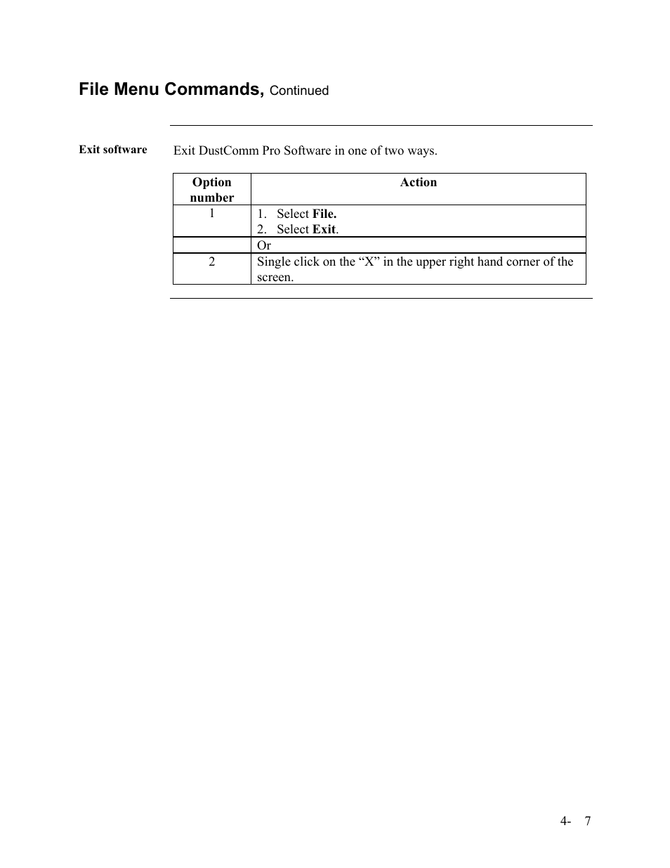 File menu commands | SKC Limited EPAM-5000 User Manual | Page 46 / 90