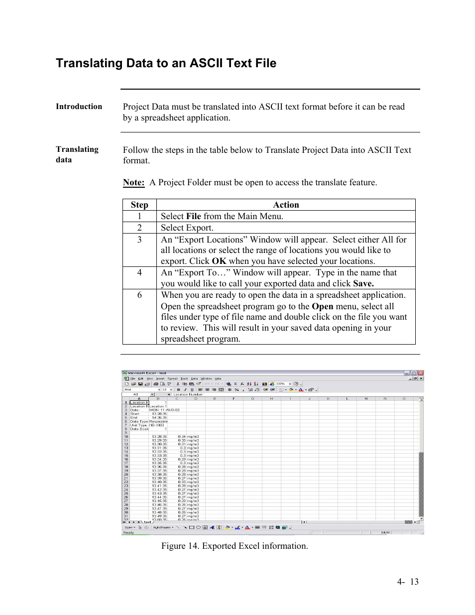Translating data to an ascii text file | SKC Limited EPAM-5000 User Manual | Page 52 / 90