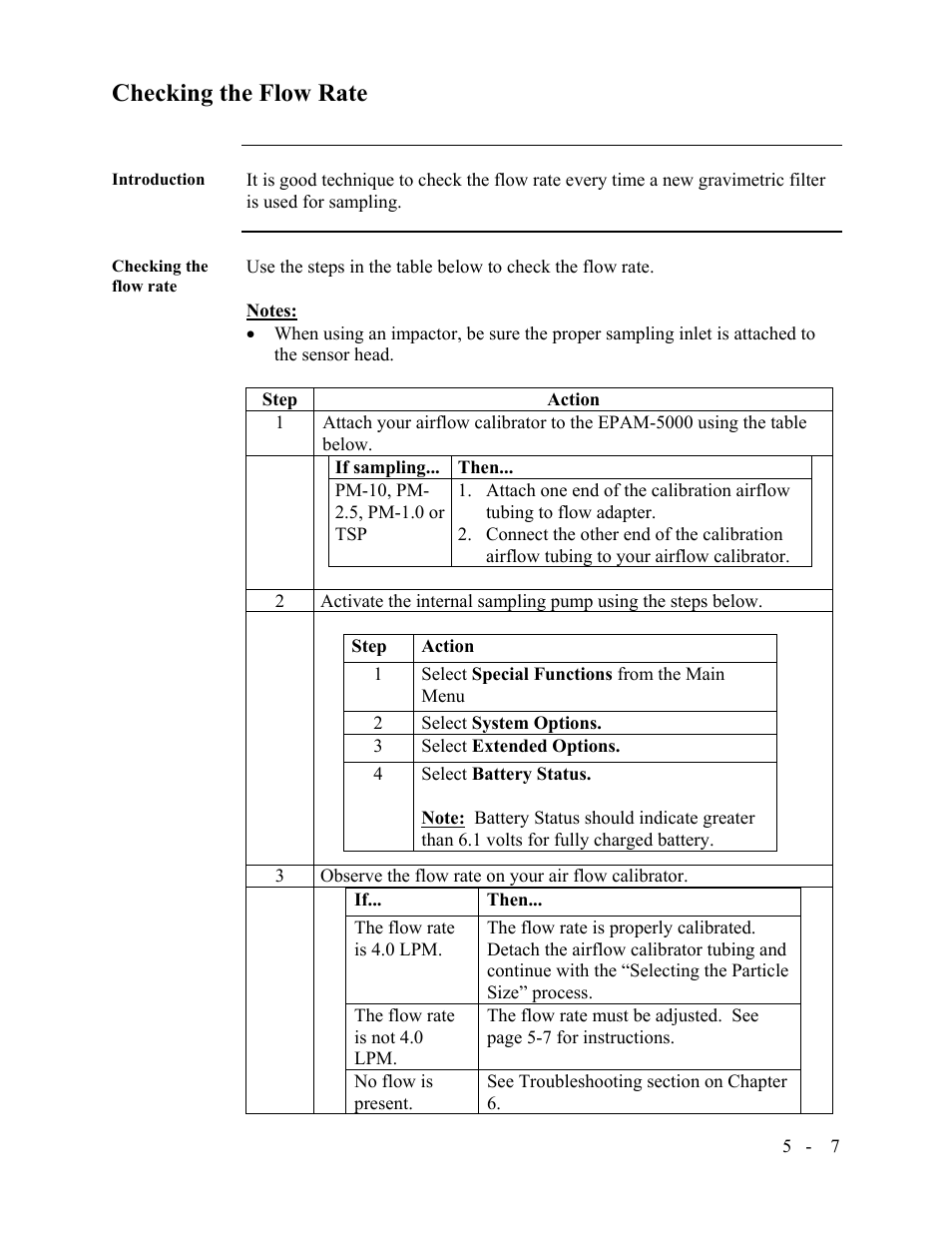 Checking the flow rate | SKC Limited EPAM-5000 User Manual | Page 64 / 90