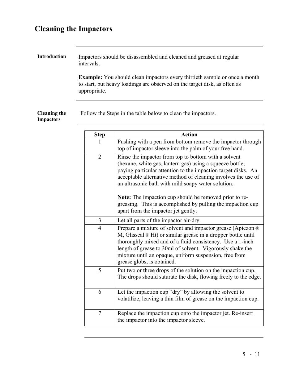 Cleaning the impactors | SKC Limited EPAM-5000 User Manual | Page 69 / 90