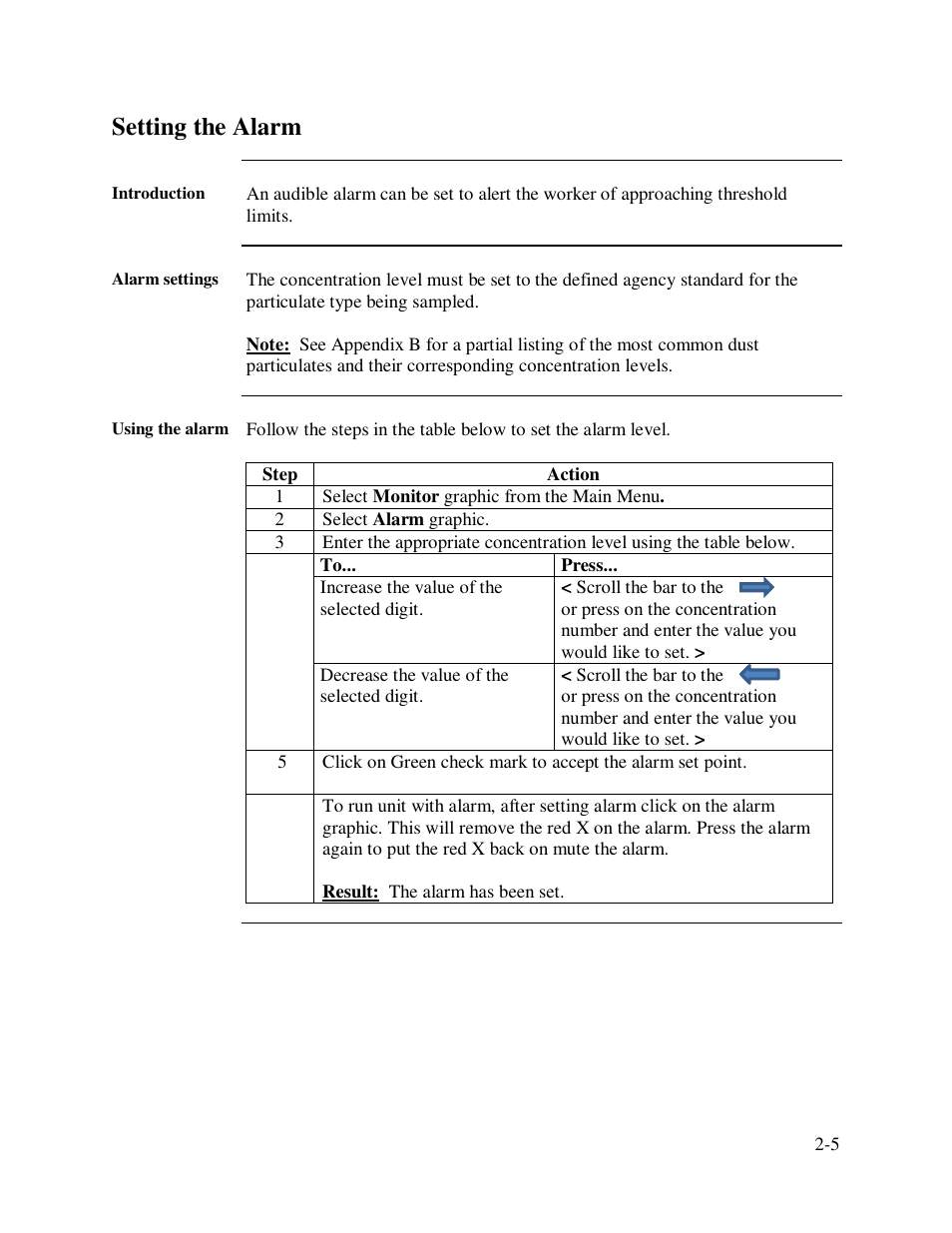 Setting the alarm | SKC Limited EPAM-7500 User Manual | Page 23 / 60