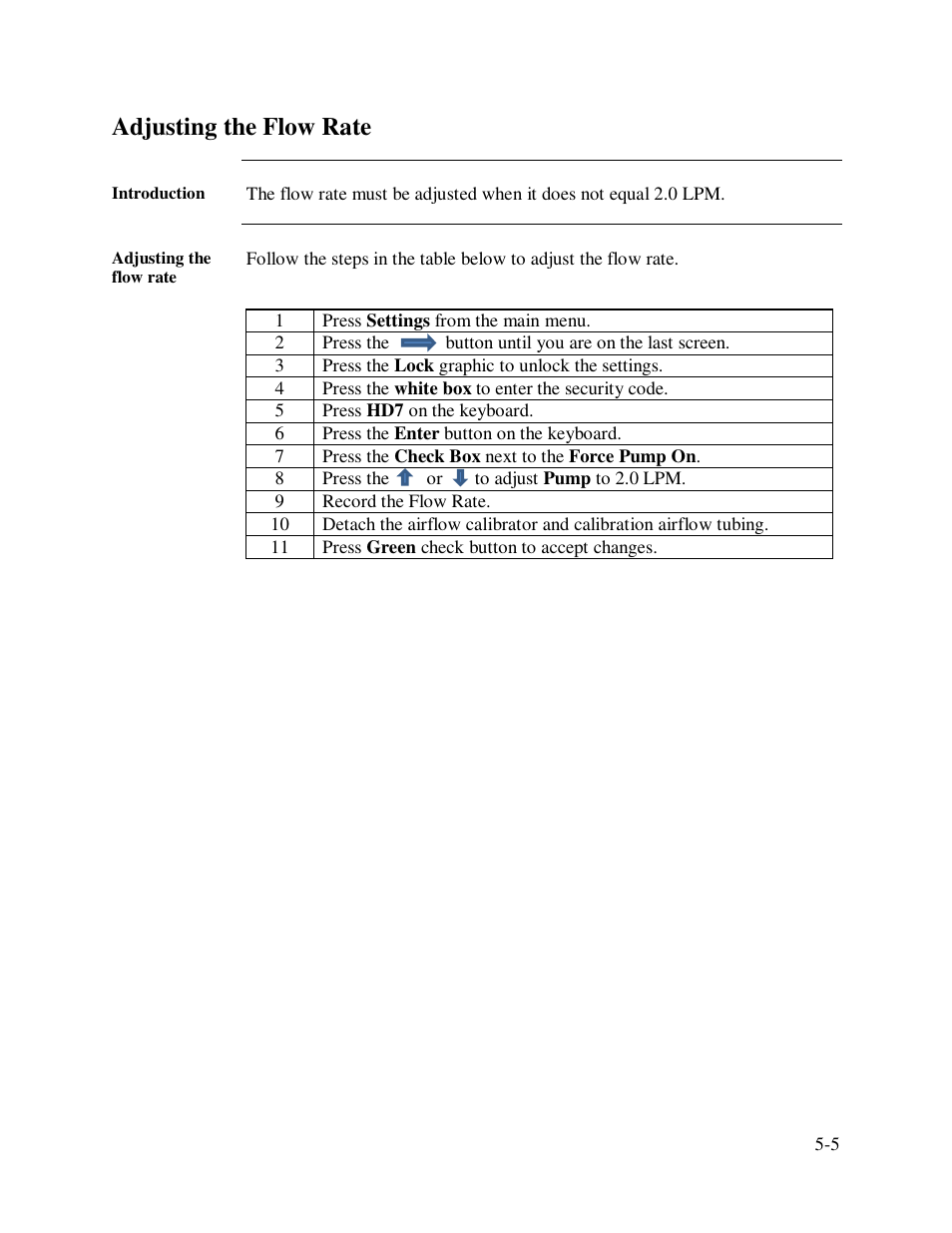 Adjusting the flow rate | SKC Limited EPAM-7500 User Manual | Page 48 / 60