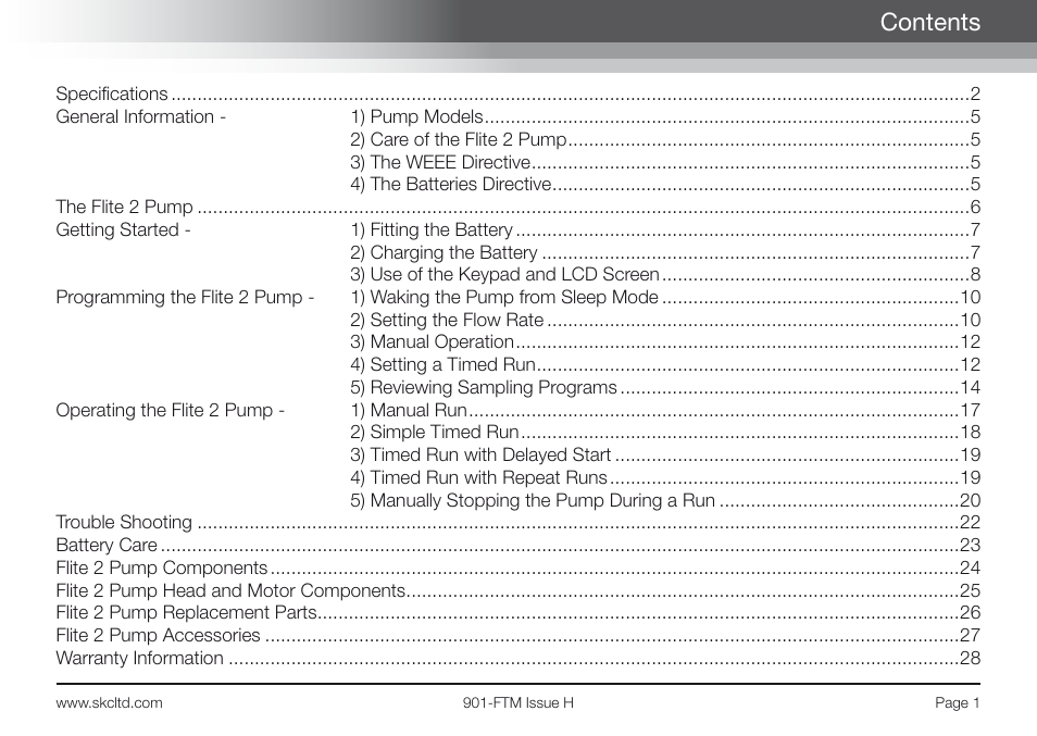 SKC Limited Flite2 Manual User Manual | Page 3 / 32
