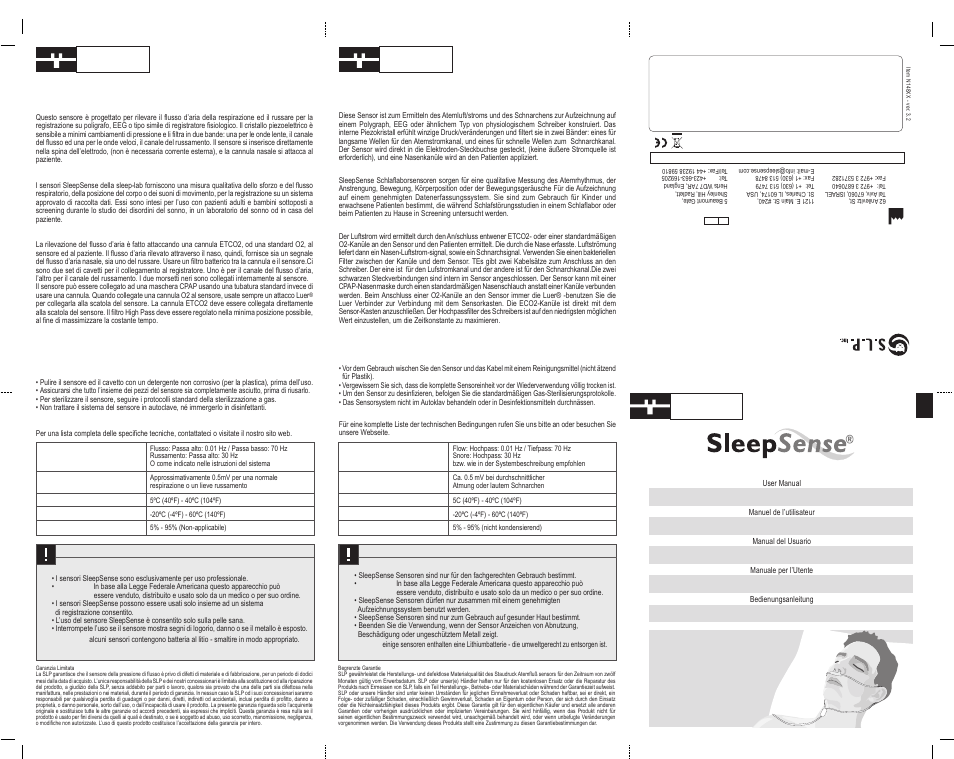 Sleep Sense 14833 AC Pressure Plus - Alice 5 Compatible User Manual | 2 pages