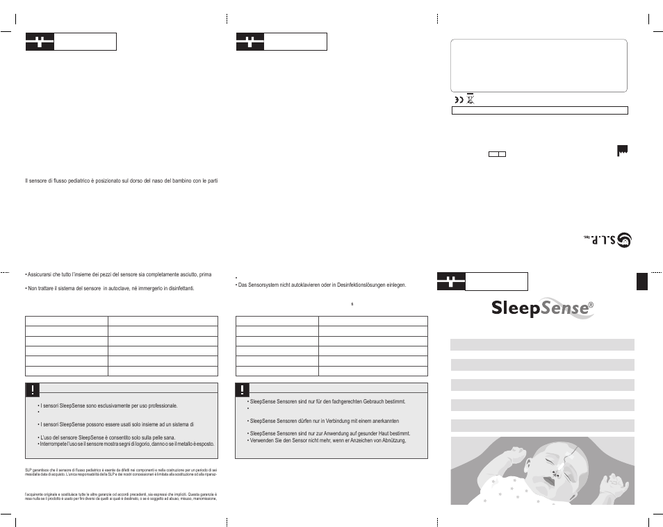 Sleep Sense 1401P Pediatric Thermocouple Flow Sensor User Manual | 2 pages