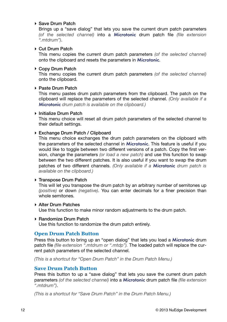 Sonic Charge Microtonic User Manual | Page 12 / 40
