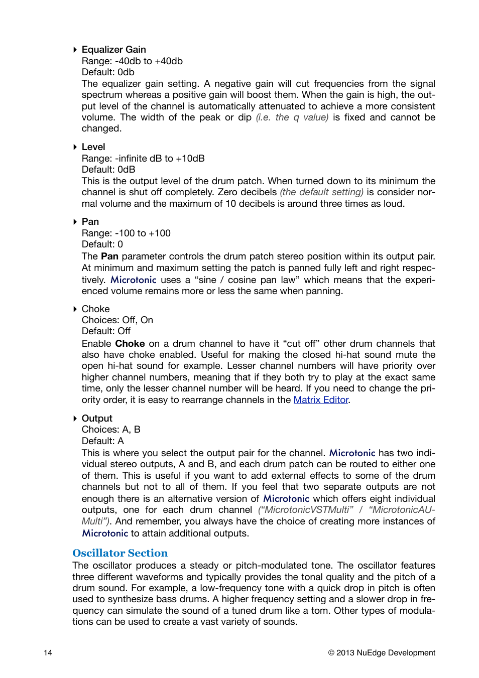 Sonic Charge Microtonic User Manual | Page 14 / 40