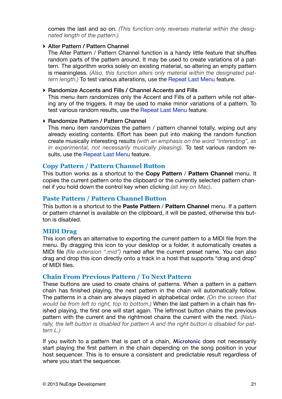 Midi drag | Sonic Charge Microtonic User Manual | Page 21 / 40