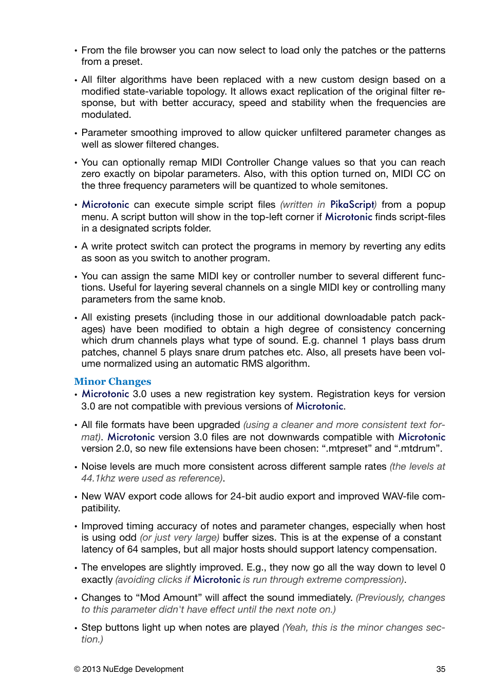 Sonic Charge Microtonic User Manual | Page 35 / 40