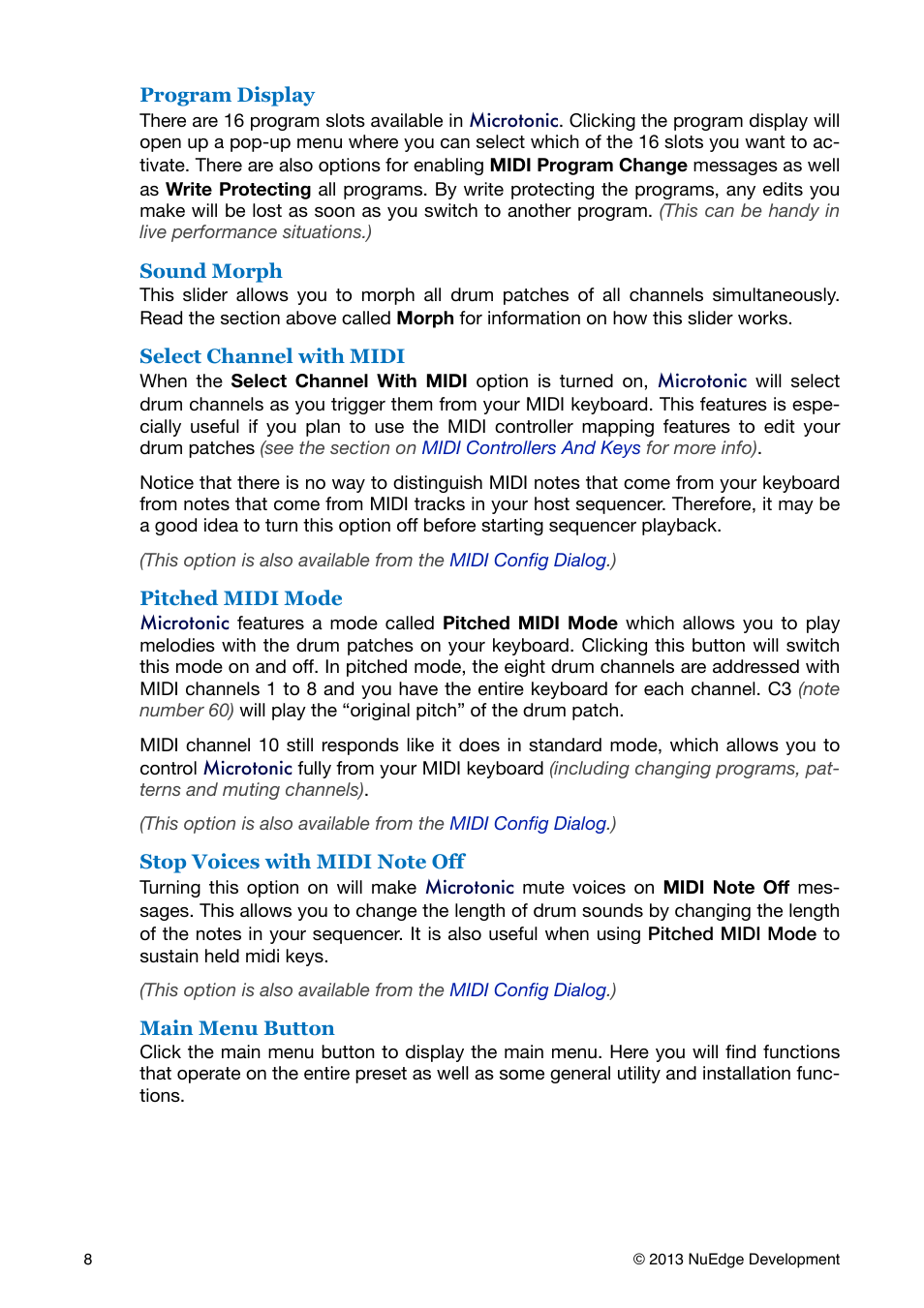 Sonic Charge Microtonic User Manual | Page 8 / 40