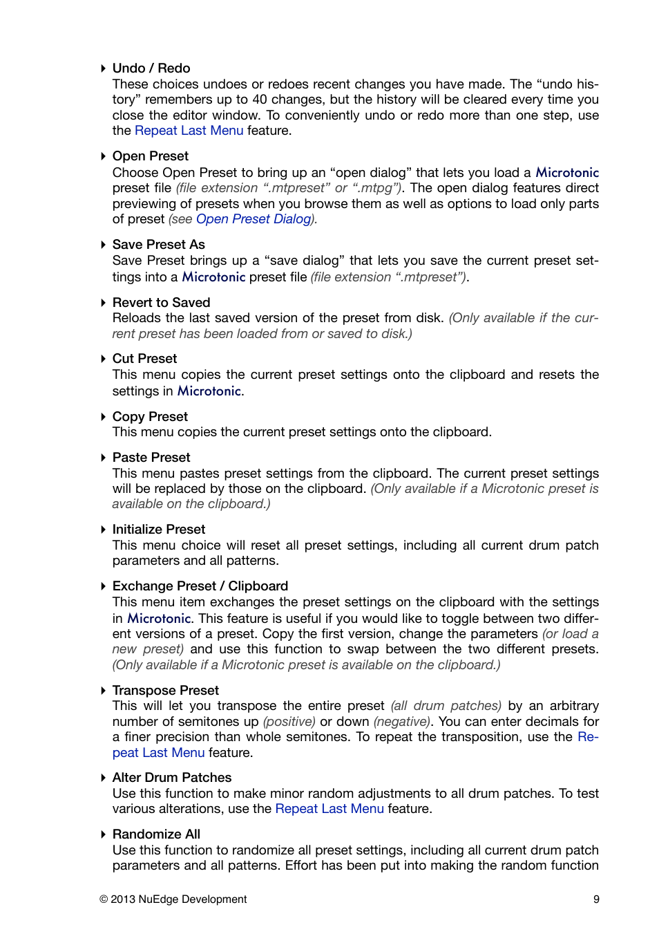 Sonic Charge Microtonic User Manual | Page 9 / 40