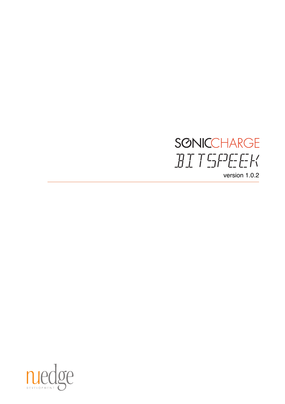 Sonic Charge Bitspeek User Manual | 9 pages