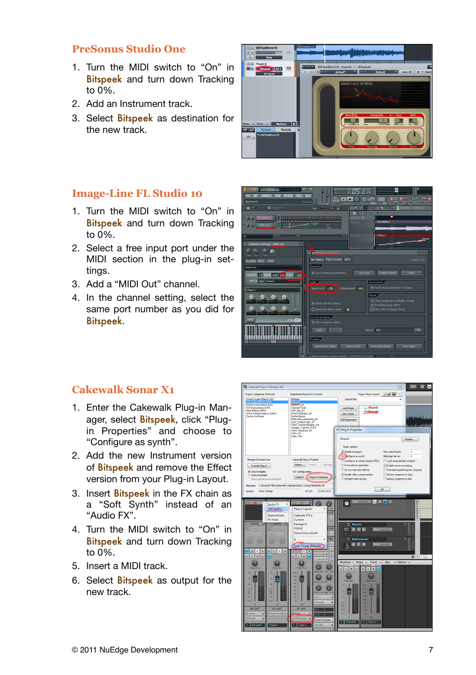 Sonic Charge Bitspeek User Manual | Page 7 / 9