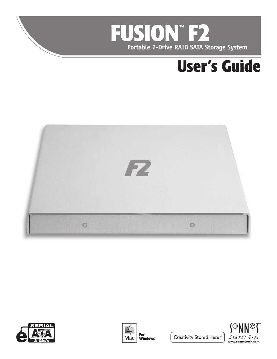 Sonnet Technologies Fusion F2 User Manual | 6 pages