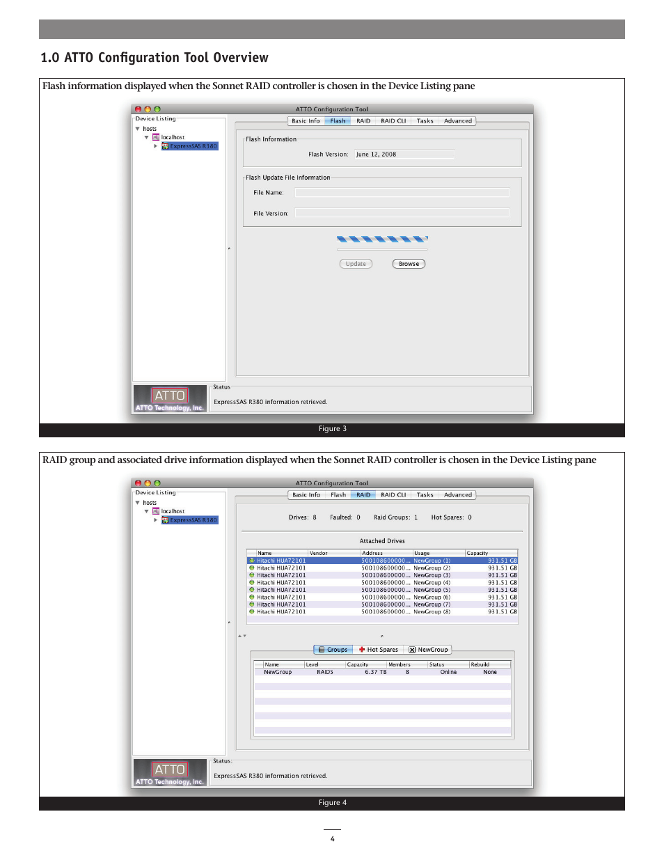 0 atto configuration tool overview | Sonnet Technologies Fusion RAID Configuration Tool and Utilities Operation Manual User Manual | Page 10 / 82