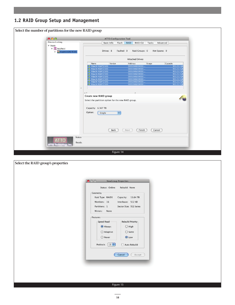 2 raid group setup and management | Sonnet Technologies Fusion RAID Configuration Tool and Utilities Operation Manual User Manual | Page 22 / 82