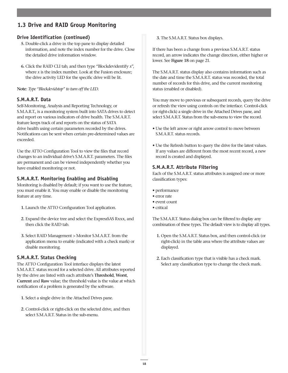 3 drive and raid group monitoring | Sonnet Technologies Fusion RAID Configuration Tool and Utilities Operation Manual User Manual | Page 24 / 82