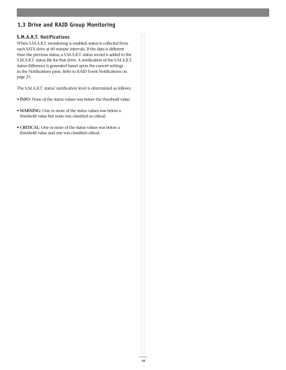 3 drive and raid group monitoring | Sonnet Technologies Fusion RAID Configuration Tool and Utilities Operation Manual User Manual | Page 25 / 82