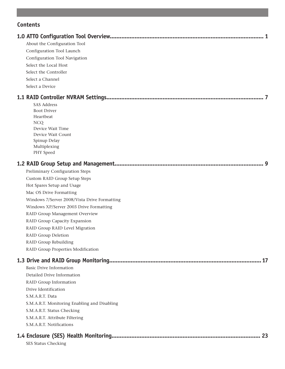 Sonnet Technologies Fusion RAID Configuration Tool and Utilities Operation Manual User Manual | Page 3 / 82