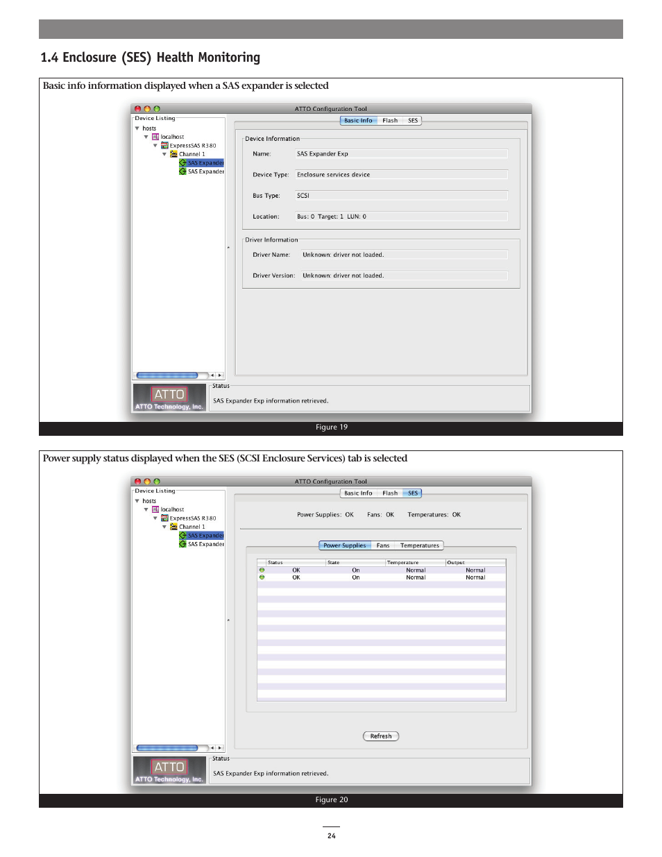 4 enclosure (ses) health monitoring | Sonnet Technologies Fusion RAID Configuration Tool and Utilities Operation Manual User Manual | Page 30 / 82