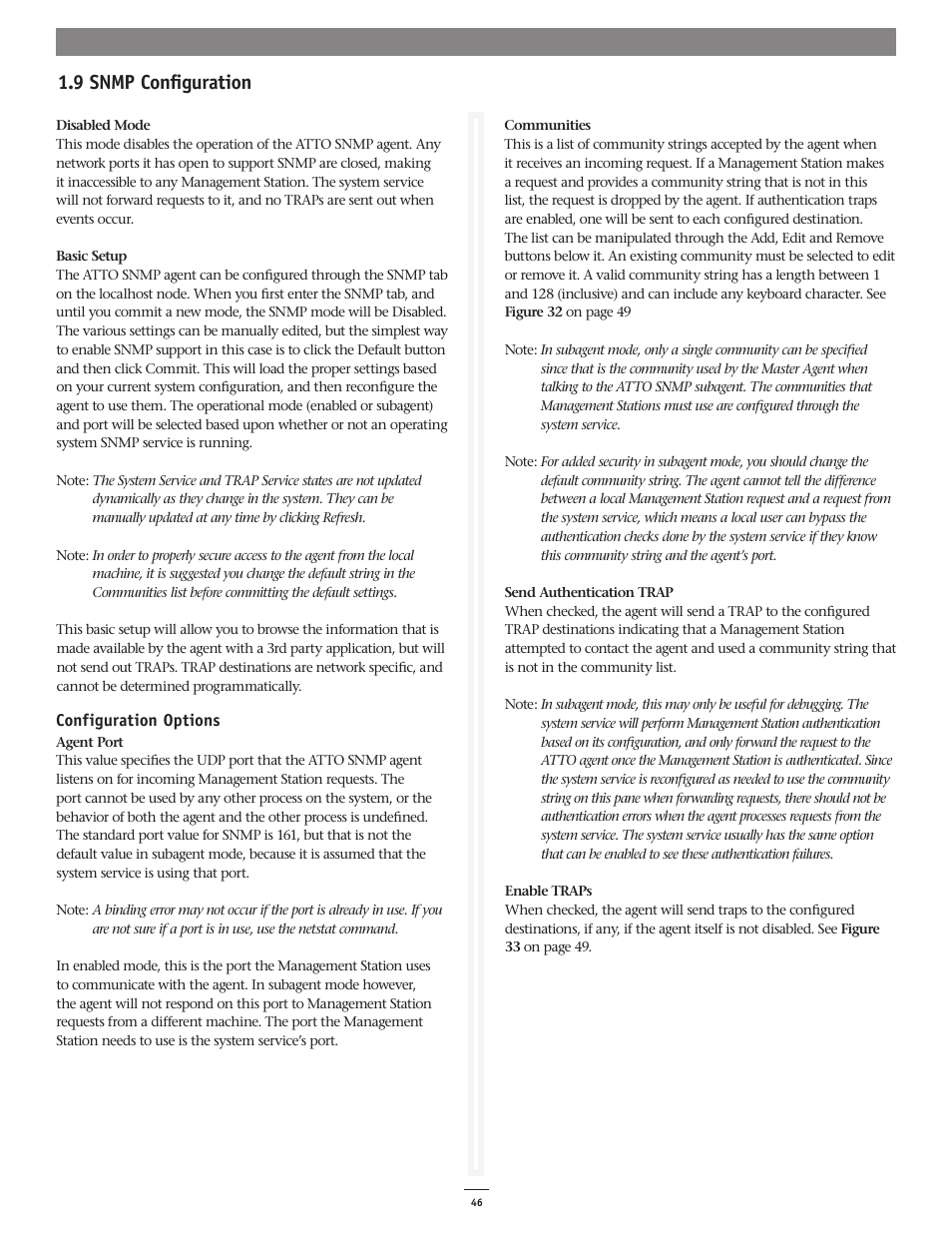 9 snmp configuration | Sonnet Technologies Fusion RAID Configuration Tool and Utilities Operation Manual User Manual | Page 52 / 82