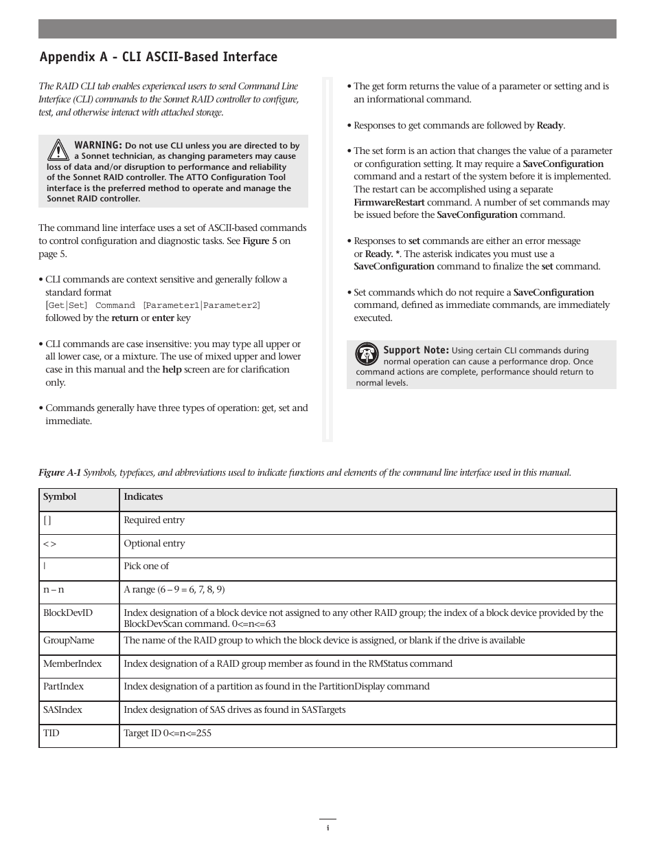 Appendix a - cli ascii-based interface | Sonnet Technologies Fusion RAID Configuration Tool and Utilities Operation Manual User Manual | Page 65 / 82