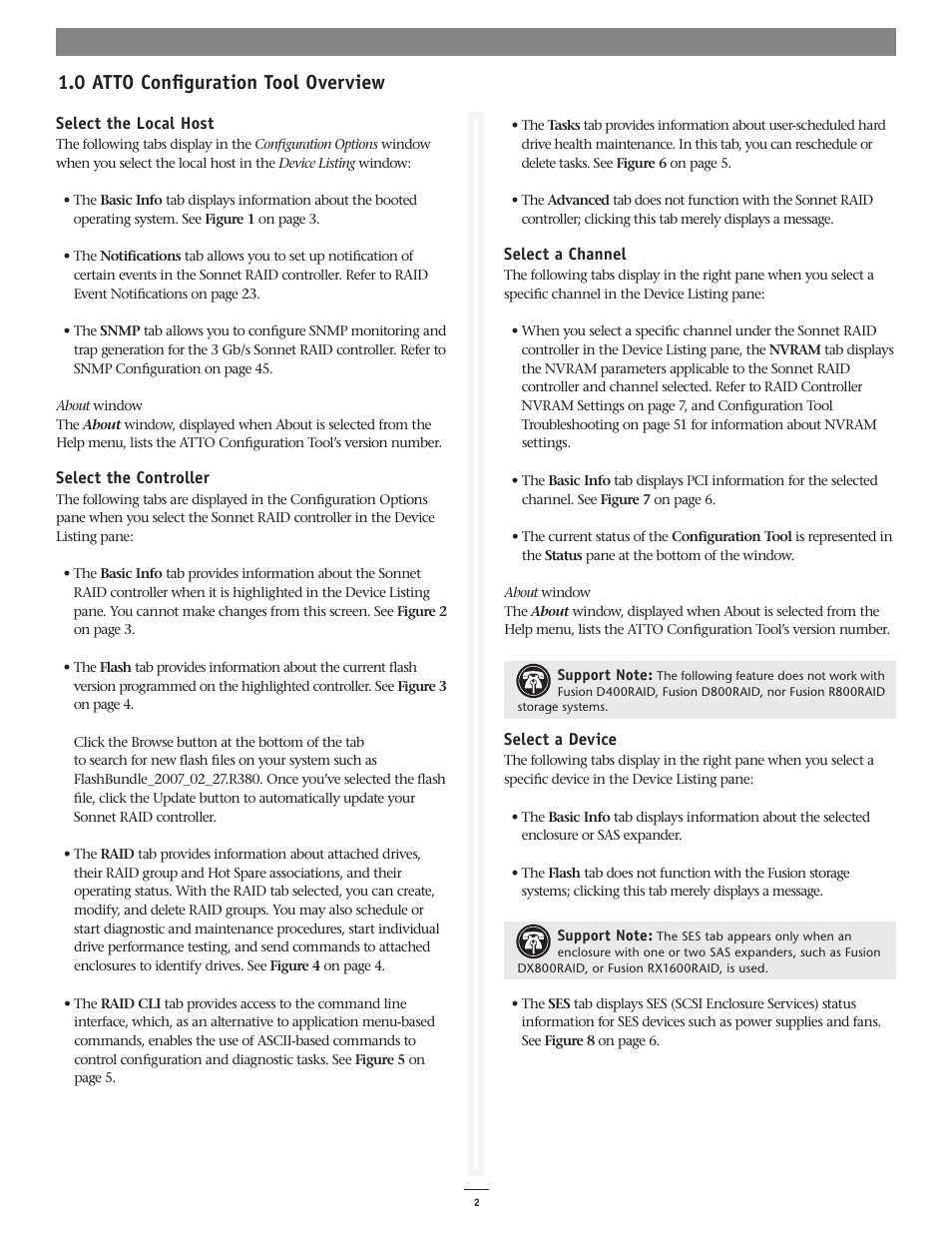 0 atto configuration tool overview | Sonnet Technologies Fusion RAID Configuration Tool and Utilities Operation Manual User Manual | Page 8 / 82