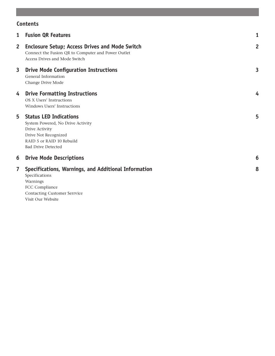 Sonnet Technologies Fusion QR (With Drives) User Manual | Page 3 / 12