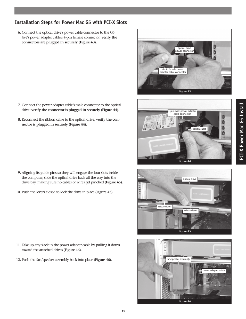 Pc i- x po w er m ac g 5 in st al l | Sonnet Technologies G5 Jive User Manual | Page 13 / 15