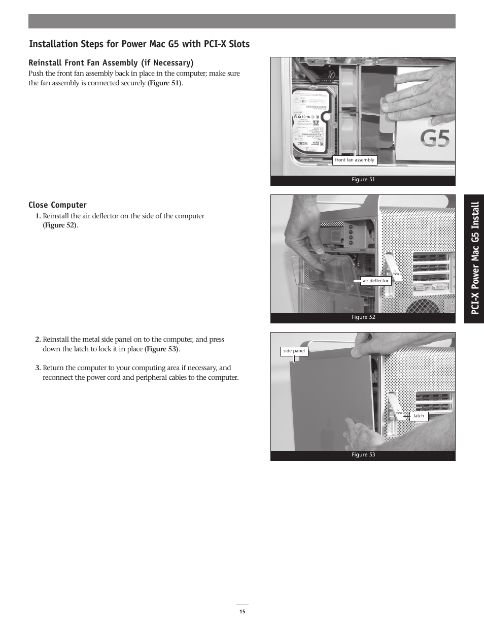 Pc i- x po w er m ac g 5 in st al l | Sonnet Technologies G5 Jive User Manual | Page 15 / 15