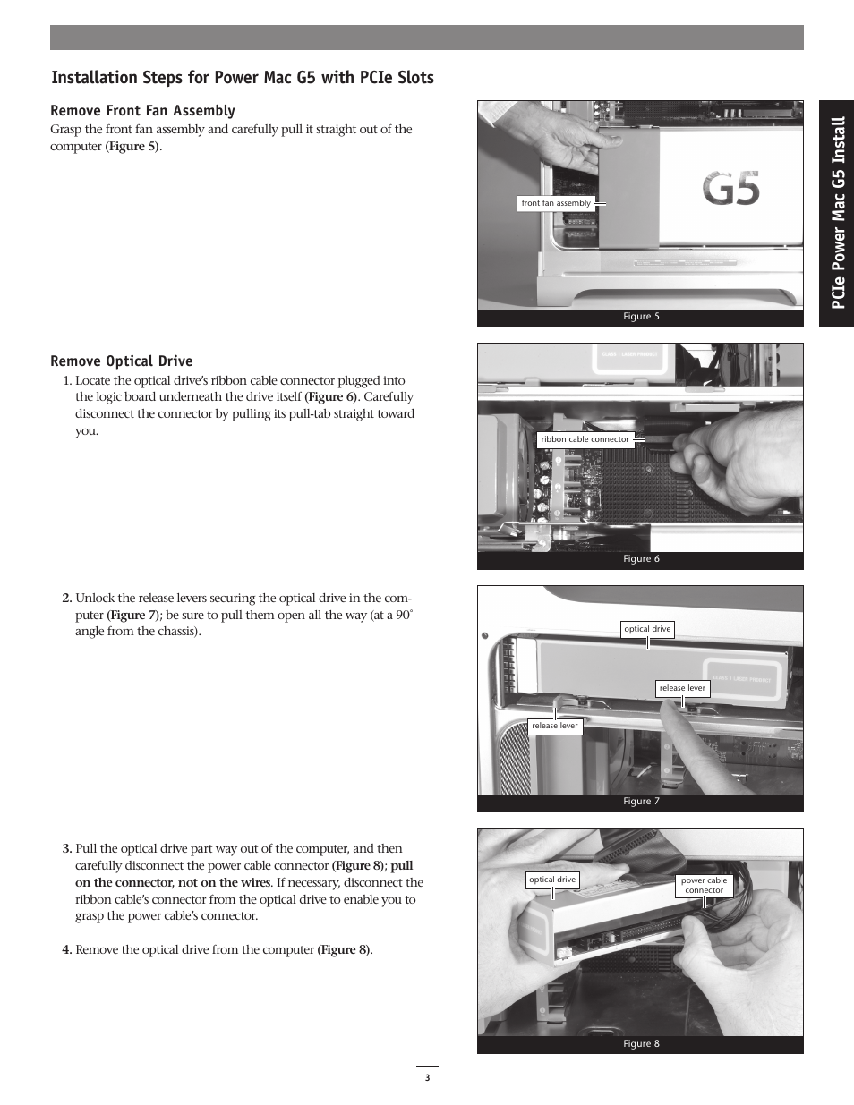 Pc ie p ow er m ac g 5 in st al l | Sonnet Technologies G5 Jive User Manual | Page 3 / 15