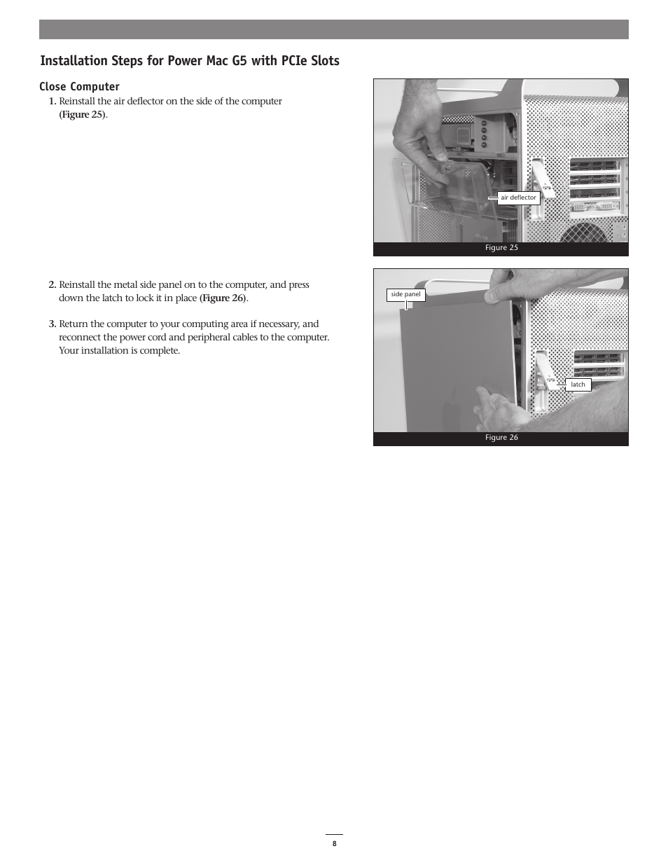 Close computer | Sonnet Technologies G5 Jive User Manual | Page 8 / 15