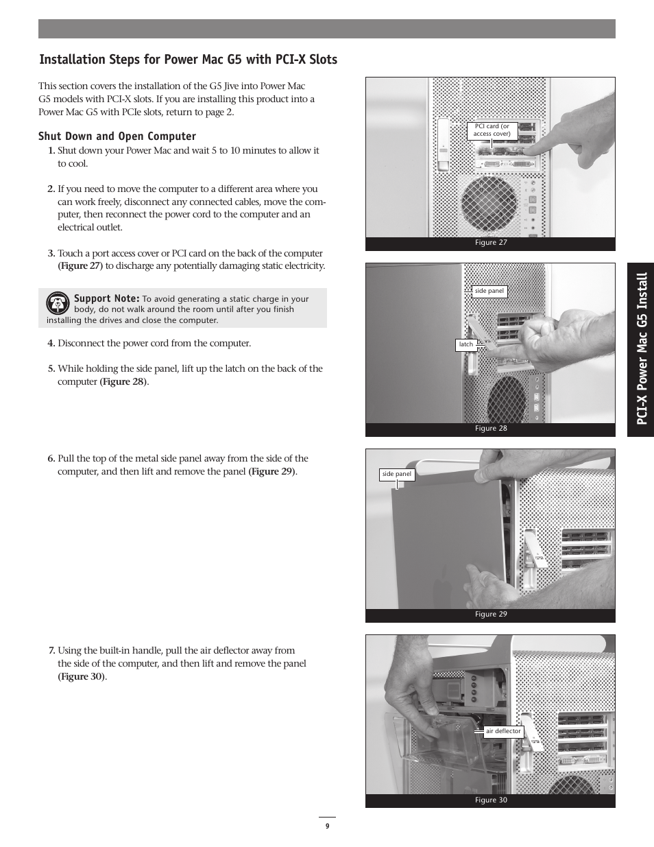 Pc i- x po w er m ac g 5 in st al l | Sonnet Technologies G5 Jive User Manual | Page 9 / 15