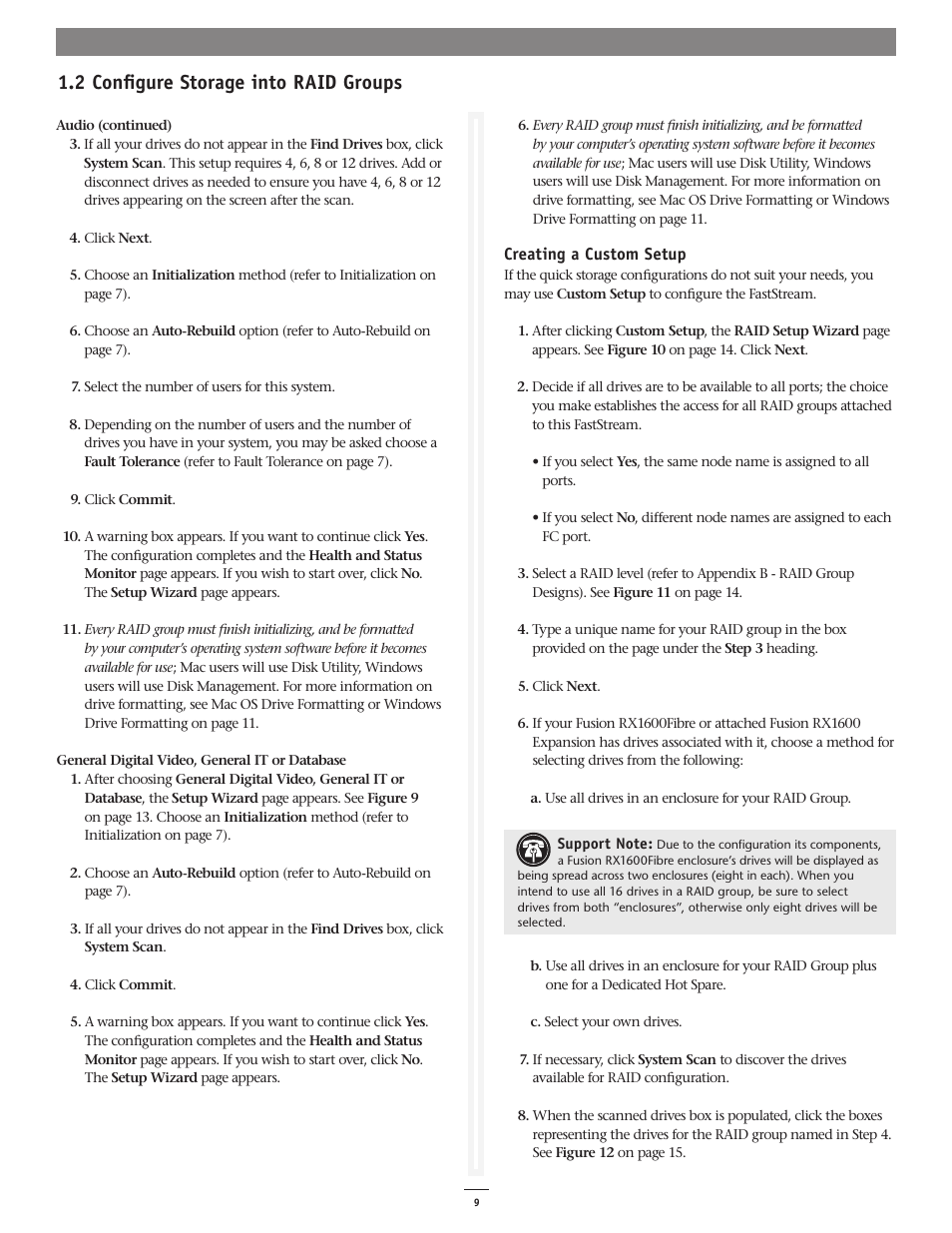 2 configure storage into raid groups | Sonnet Technologies Web Management Tool User Manual | Page 15 / 84