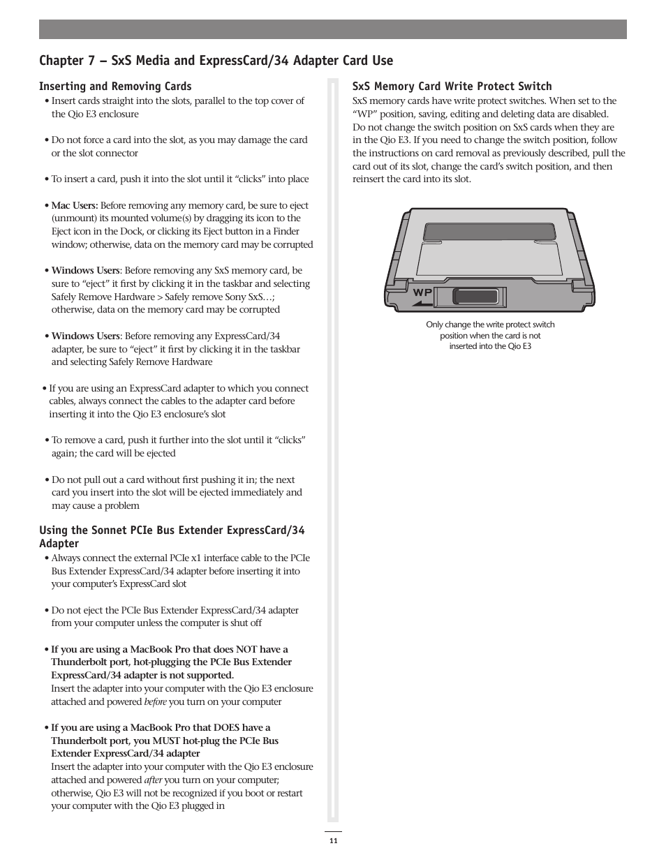 Sonnet Technologies Qio E3 User Manual | Page 15 / 20