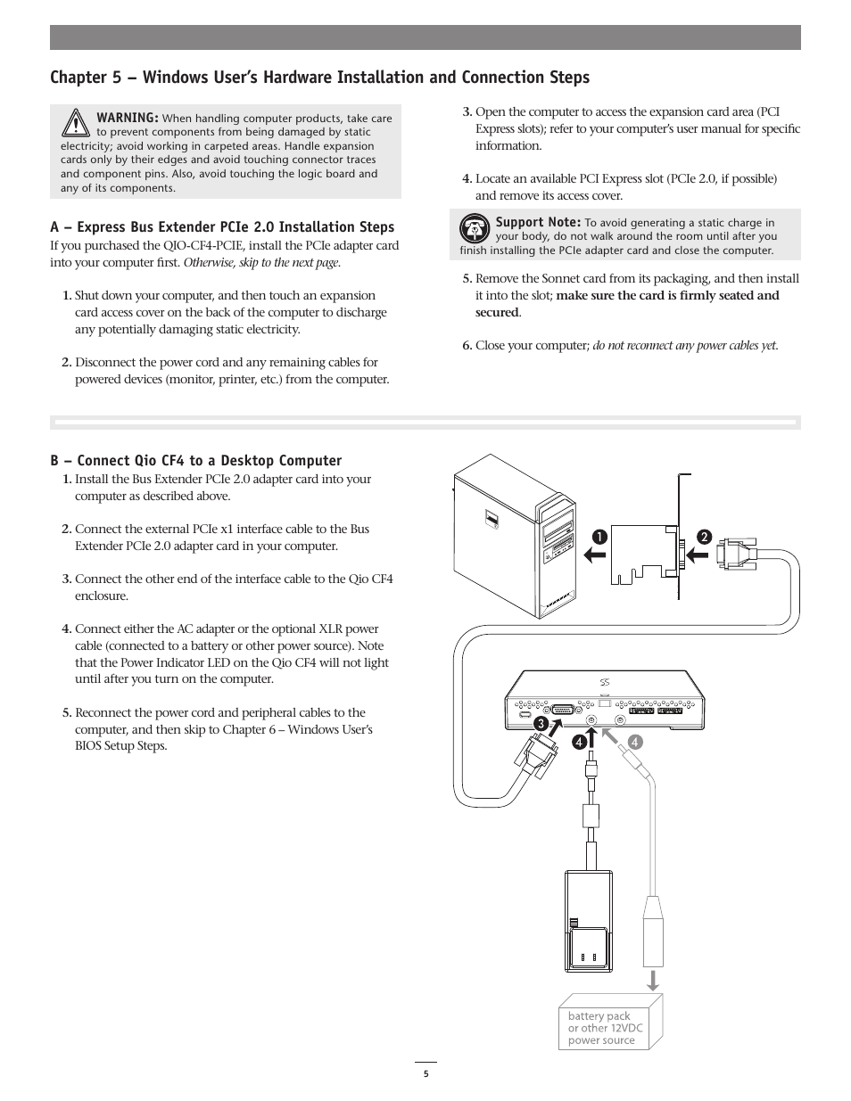 Sonnet Technologies Qio CF4 User Manual | Page 9 / 16