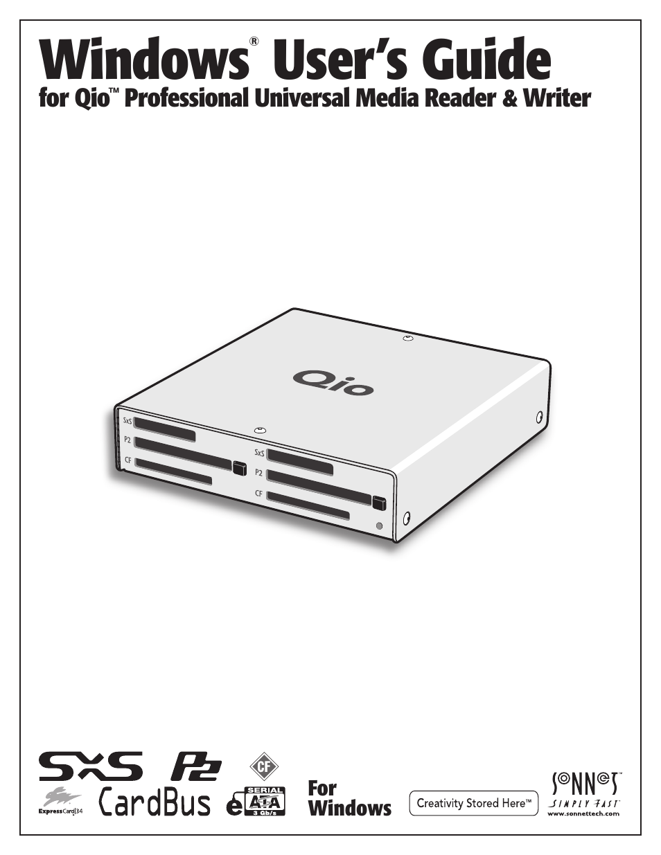 Sonnet Technologies Qio Windows User Manual | 16 pages