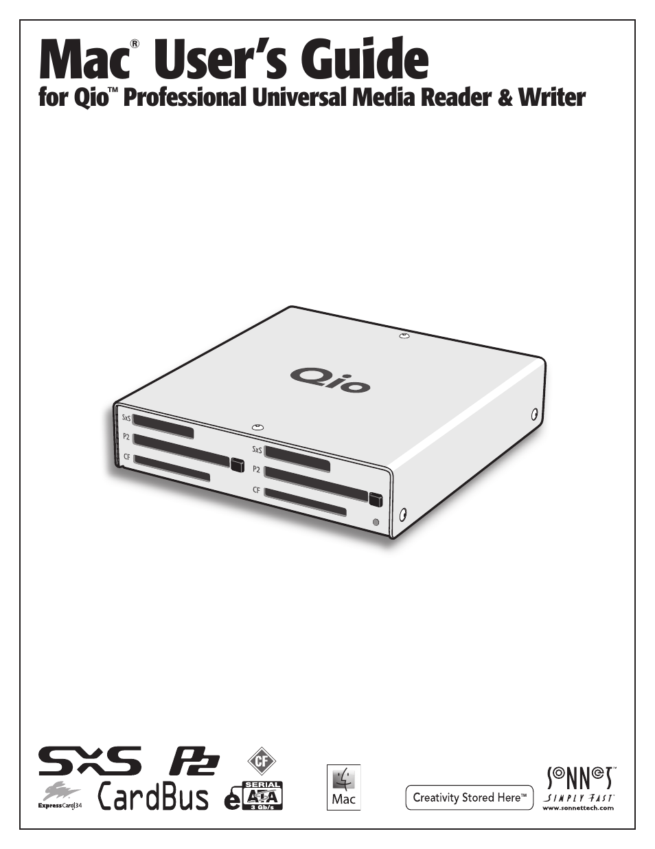 Sonnet Technologies Qio Mac User Manual | 16 pages