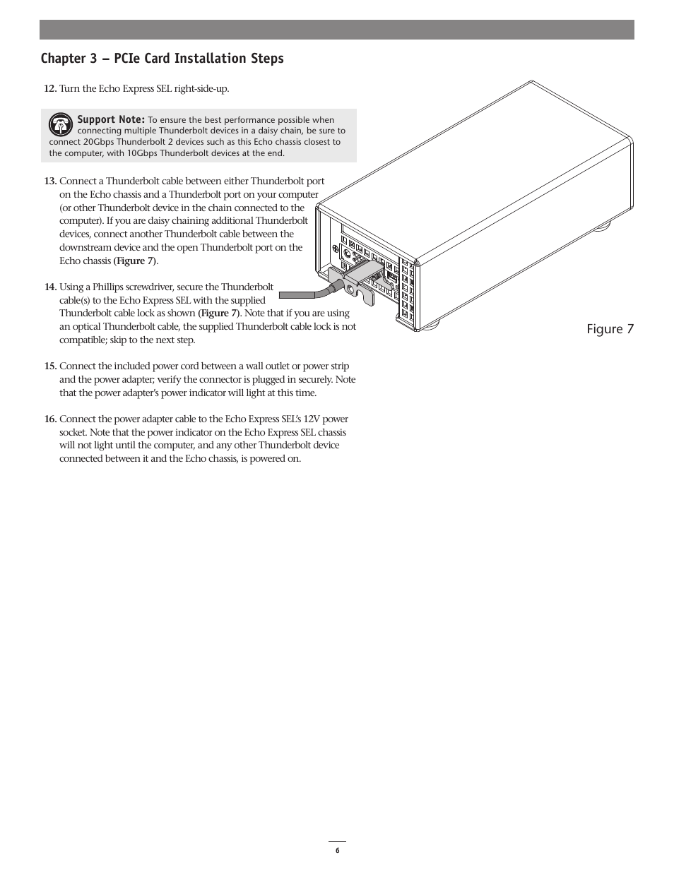 Chapter 3 – pcie card installation steps, Figure 7 | Sonnet Technologies Echo Express SEL User Manual | Page 10 / 14