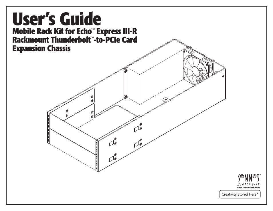 Sonnet Technologies Echo Express III-R Mobile Rack Kit User Manual | 12 pages