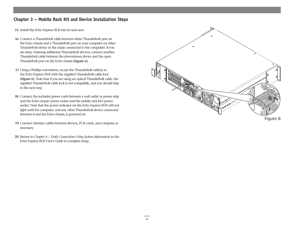 Figure 6 | Sonnet Technologies Echo Express III-R Mobile Rack Kit User Manual | Page 10 / 12