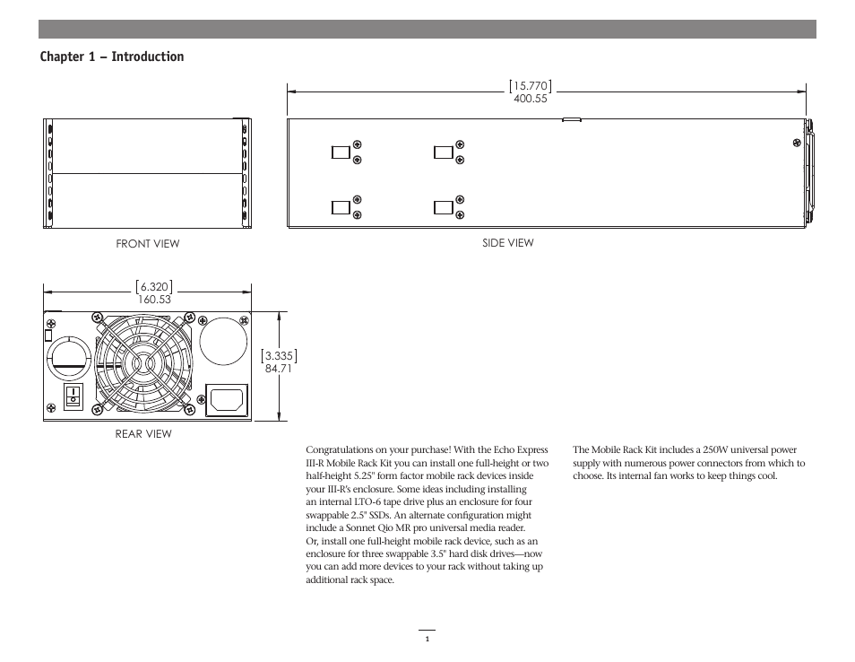 Sonnet Technologies Echo Express III-R Mobile Rack Kit User Manual | Page 5 / 12