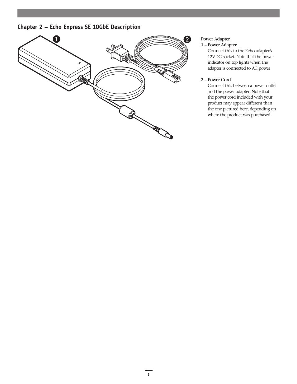Chapter 2 – echo express se 10gbe description | Sonnet Technologies Echo Express SE 10GbE User's Guide [Enghlish] User Manual | Page 7 / 12