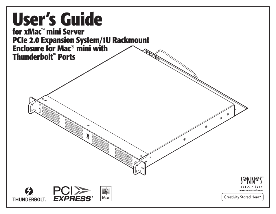 Sonnet Technologies xMac mini Server (Revisions A - C) User Manual | 16 pages